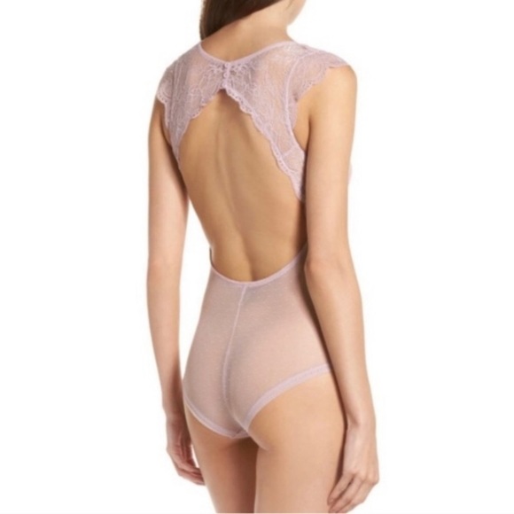 Sam Edelman Lace Dawn Pink Bodysuit - Picture 3 of 5